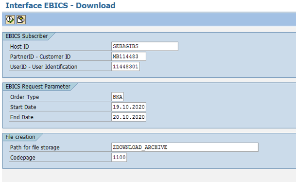 EBICS Downloadbereich