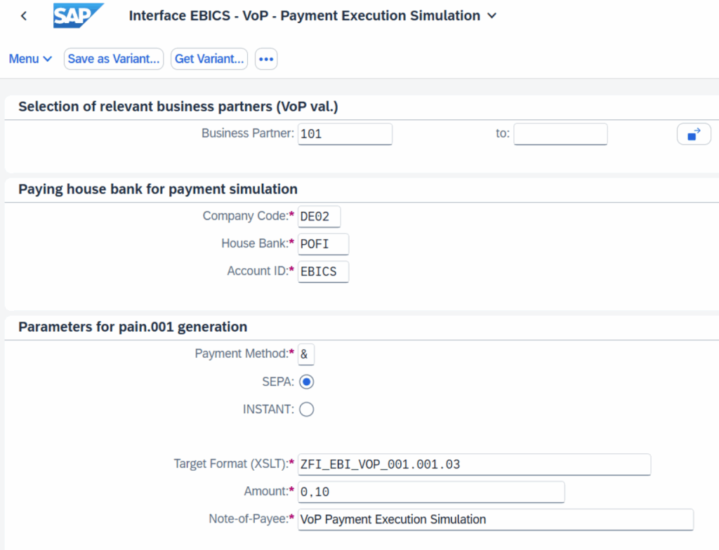 Payment Execution Service - Report Teil I